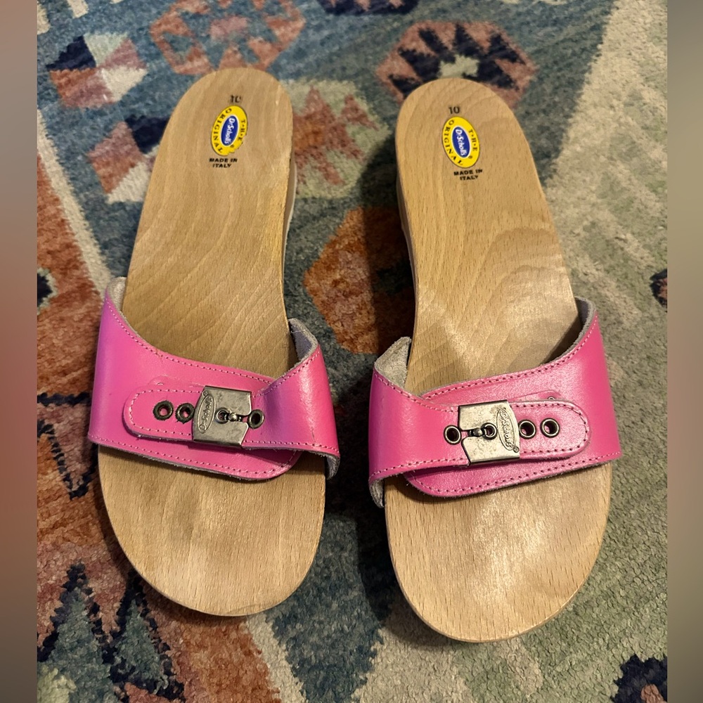 Vintage Dr. Scholl’s Pink Women's Slide Sandals